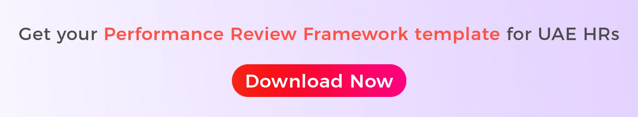 Performance Review Framework template for HRs